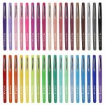 36PCS Fiber Water Based Pen Gel Pen 36 Colors Color Drawing Art Special Water Based Hook Line Pen 0.35MM Back To School School S