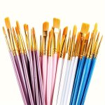 10PCS Micro Detail Paint Brush Set With Triangular Handles For Art And Crafts
