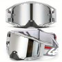 Premium Off-Road Motorcycle Goggles With Dual-Layer Anti-Fog Lens Removable Nose Pad Uv400 Protection - Windproof & Impact-Resistant For Riding And Skiing