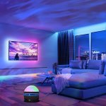 1PC Individual Star Projector Light 7 Color Mode And Remote Control Multi-function Polar Projector Night Light Bedroom Atmospher