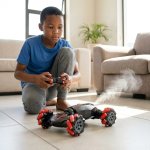 6-WHEEL Remote Control Rc Stunt Car - Green