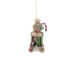Gingerbread Glass Boy With Green Pants 3X5.5X11CM