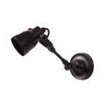 Indigo Mulberry Metal Wall Light Black Brass Silver - Antique Silver
