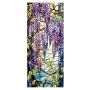 Decor 2D Flat Bright & Colourful Floral Stained Glass Window Film - 99CM