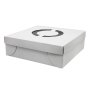 Cake Box Base & Lid With Window Corrugated 16 Inch