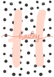 Pink Alphabet Letter - Canvas Print - 600MM X 600MM