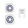 Wireless Home Security Driveway Alarm Enegg Entry Alert Visitor Door Bell Chime With 2 Plug-in Receiver And 1 Pir Motion Sensor Detector Alert Syste