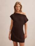 Danielle Asymmetrical MINI Dress - 18 Chocolate