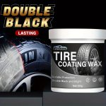 Rayhong Tire Coating Wax 100G - Enhanced Black Shine Durable Protection Wax For Car And Motorcycle Tires Exterior Decoration Res