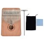 17 Key Kalimba Thumb Piano Wooden Gift Khaki
