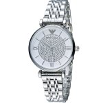 Emporio Armani Gianni T-bar Silver Women's Dress Watch AR1925