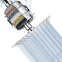Nearmoon Square Shower Head And 15 Stage Shower Filter Combo High Pressure Filtered Showerhead For Hard Water Improves The Condition Of Your Skin H