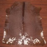 B Grade Cow Hide 2012 Brown white S - Small Brown white Panelled