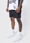 Elastic Waist Toggle Cargo Short - Black