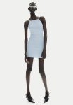 Low-back Strappy Dress - Blue