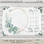 Milestone Blanket Golden Pennygum Circle