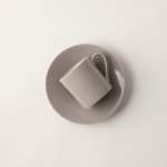 Maxim Espresso Cup & Saucer 4PCE In Gift Box Choose From 3 Colours - Light Grey
