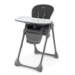 Chicco Polly New Black Space-saving Fold Highchair