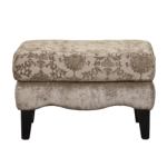 Vivaldi Ottoman In Fabric Light Brown