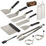 13-PC Premium Stainless Steel Braai Grill Utensil Accessories Kit