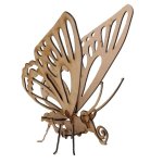 3D Wooden Model Exotic Butterfly