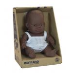 Miniland African Baby Girl Doll - 21CM