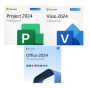 2024 Pro Plus + Project Pro 2024 + Visio Pro 2024 Key Bundle