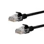 GIZZU CAT6 Utp Fly Lead Ethernet Network Cable 1M Black - GCPCAT6010-BK