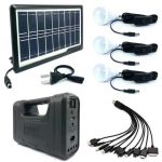 GD-8017A Solar Home Lighting System With 3 LED Bulbs