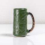 Hero Mug - 300ML - Deep Green With Bronze Handle
