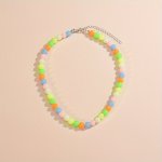 Glow-in-the-dark Acrylic Bead Necklace – Bohemian Style