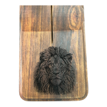 Stainless-steel Biltong Cutter With Wooden Block - Lion