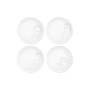 Carrol Boyes 4 Piece Sketchbook Grey Cereal/soup Bowl Set White