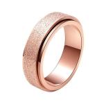 Rose Gold Glitter Spinner Ring - 7 Us