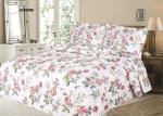 Simon Baker Printed Quilted Bed Spread Jasmine Various Sizes - King - 270CM X 270CM + 2 Pillowcases 50CM X 70CM + 5CM