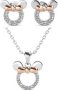 DESTINY 925 Sterling Silver Minnie Mouse Set With Swarovski Crystals