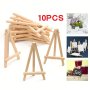 10PCS MINI Artist Wooden Easel Wood Wedding Table Card Stand Display Holder