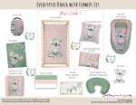 Cot Duvet Bedding Eucalyptus Koala With Flowers Set