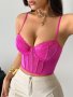 Women's Lace Patchwork Bra And Wireless Bra Top With Bra