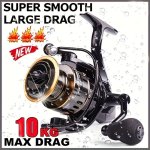 1PC HE1000-7000 Spinning Reel Metal Cup And Metal Rocker Arm 5.2:1 Gear Ratio Smooth And Sensitive Fishing Reel For Freshwater S