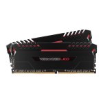Corsair CMU32GX4M2A2666C16R Vengeance LED 32GB 2X16GB DDR4-2666HMZ CL16 1.2V Red LED Black Desktop Memory