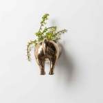 Rhino Wall Planter Head tail - Bronze Tail