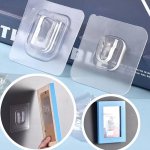 10 Pairs Of Strong Adhesive Hooks Without Leaving Traces Mother Buckles No Punching Multi-functional Waterproof For Bathroom Kit