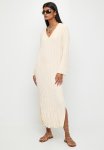 Superbalist Crushed Column Dress With Slits - Neutral
