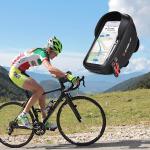 Waterproof Handle Bar Mountable Phone Pouch With Storage Compartment B10