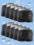 10 Pcs Men's Cool Mesh Letter Belt Seamless Boxer Briefs - Comfy & Antibacterial & Breathable Underwear Set