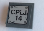 Parts Tile Modified 2 X 2 Inverted With 'cplj 14' And 4 Screws Pattern Sticker - Set 76096 11203PB058