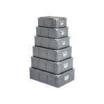 6 Piece Metal Corner Box Set Grey
