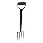 Heavy Duty Digging Fork 4 Tine Steel D-handle
