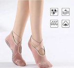 Yoga Socks With Belt For Women Non-slip Grip Straps Ideal For Pilates